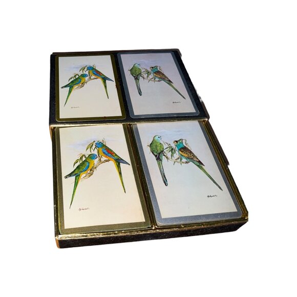 Vintage Congress Bird-Themed Playing Cards Set In Box - Picture 2 of 8